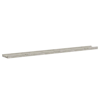 vidaXL Wall Shelves 2 pcs Concrete Grey 100x9x3 cm
