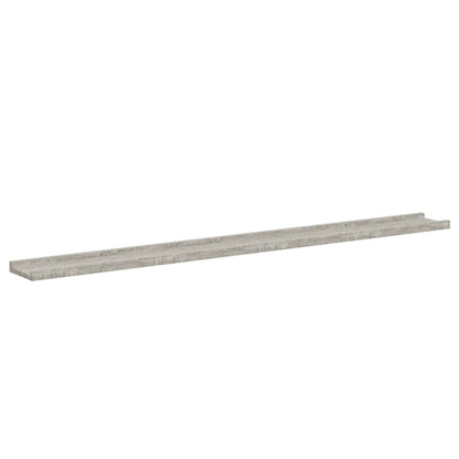 vidaXL Wall Shelves 2 pcs Concrete Grey 115x9x3 cm