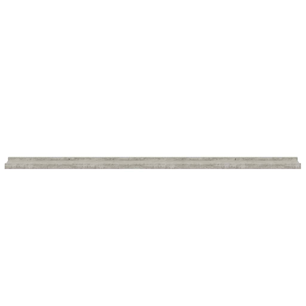 326703 vidaXL Wall Shelves 2 pcs Concrete Grey 115x9x3 cm