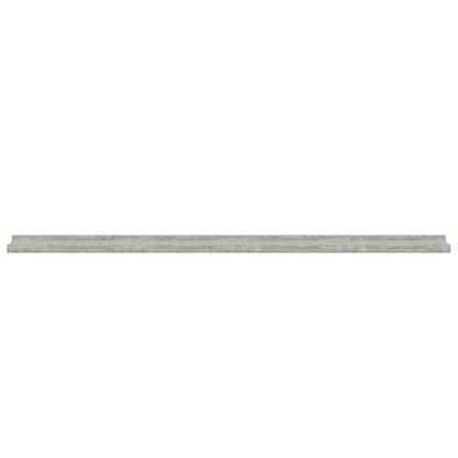326703 vidaXL Wall Shelves 2 pcs Concrete Grey 115x9x3 cm