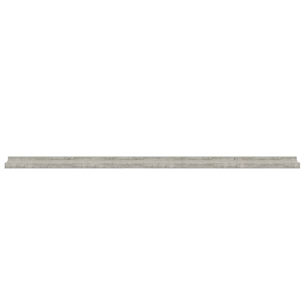 vidaXL Wall Shelves 2 pcs Concrete Grey 115x9x3 cm