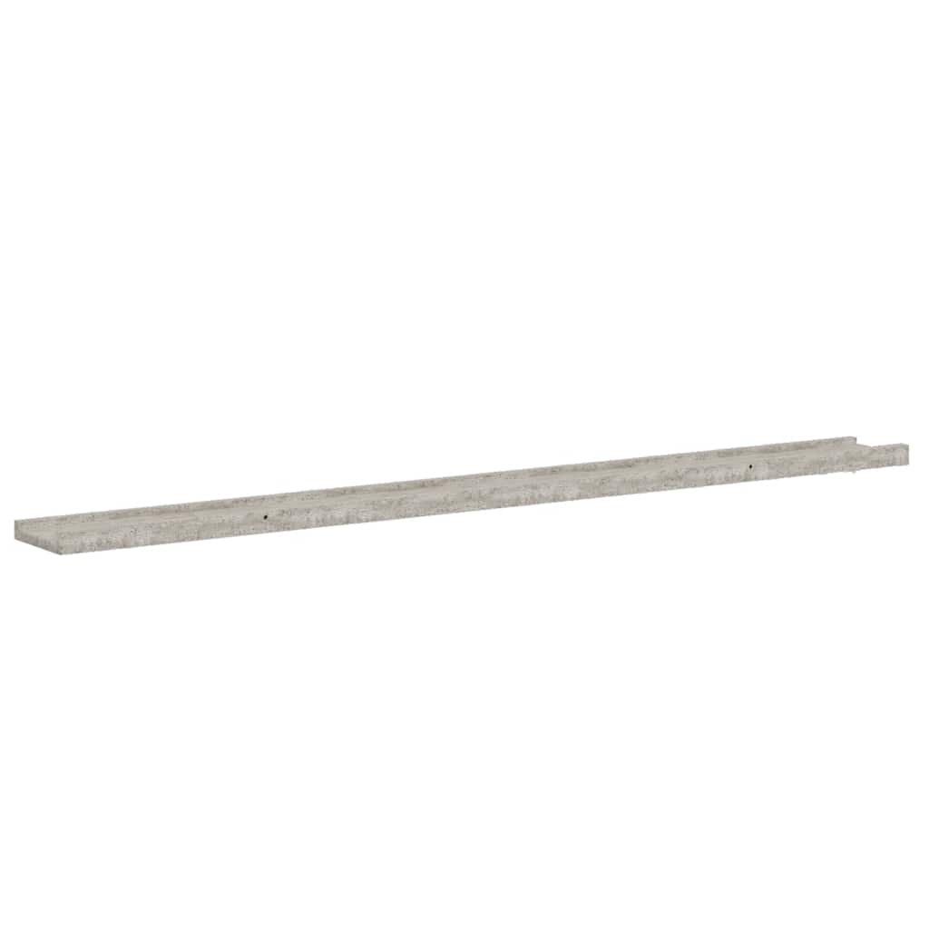 vidaXL Wall Shelves 2 pcs Concrete Grey 115x9x3 cm