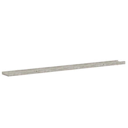 vidaXL Wall Shelves 2 pcs Concrete Grey 115x9x3 cm