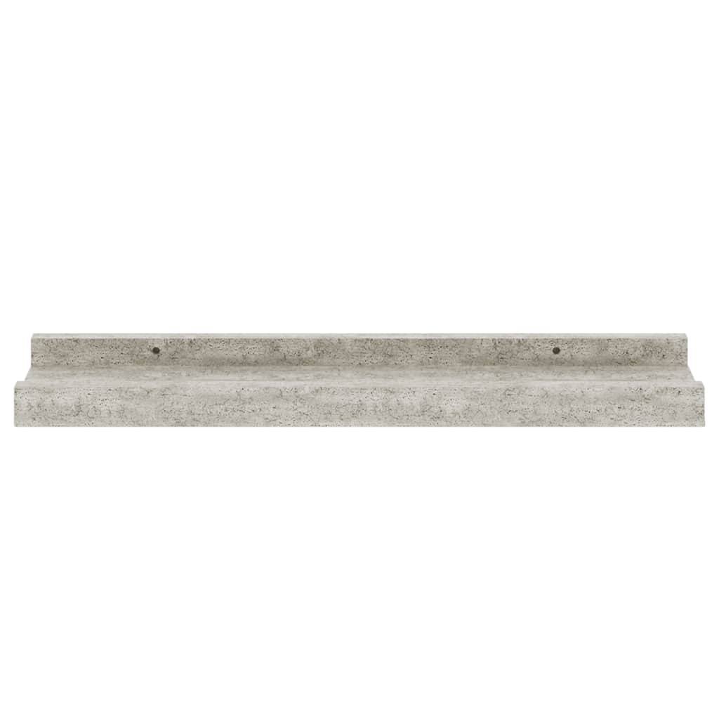 vidaXL Wall Shelves 4 pcs Concrete Grey 40x9x3 cm