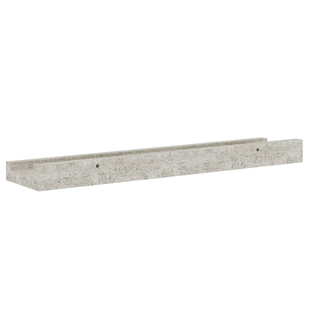 vidaXL Wall Shelves 4 pcs Concrete Grey 40x9x3 cm