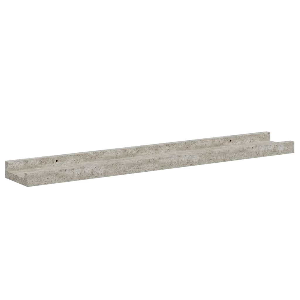 vidaXL Wall Shelves 4 pcs Concrete Grey 60x9x3 cm