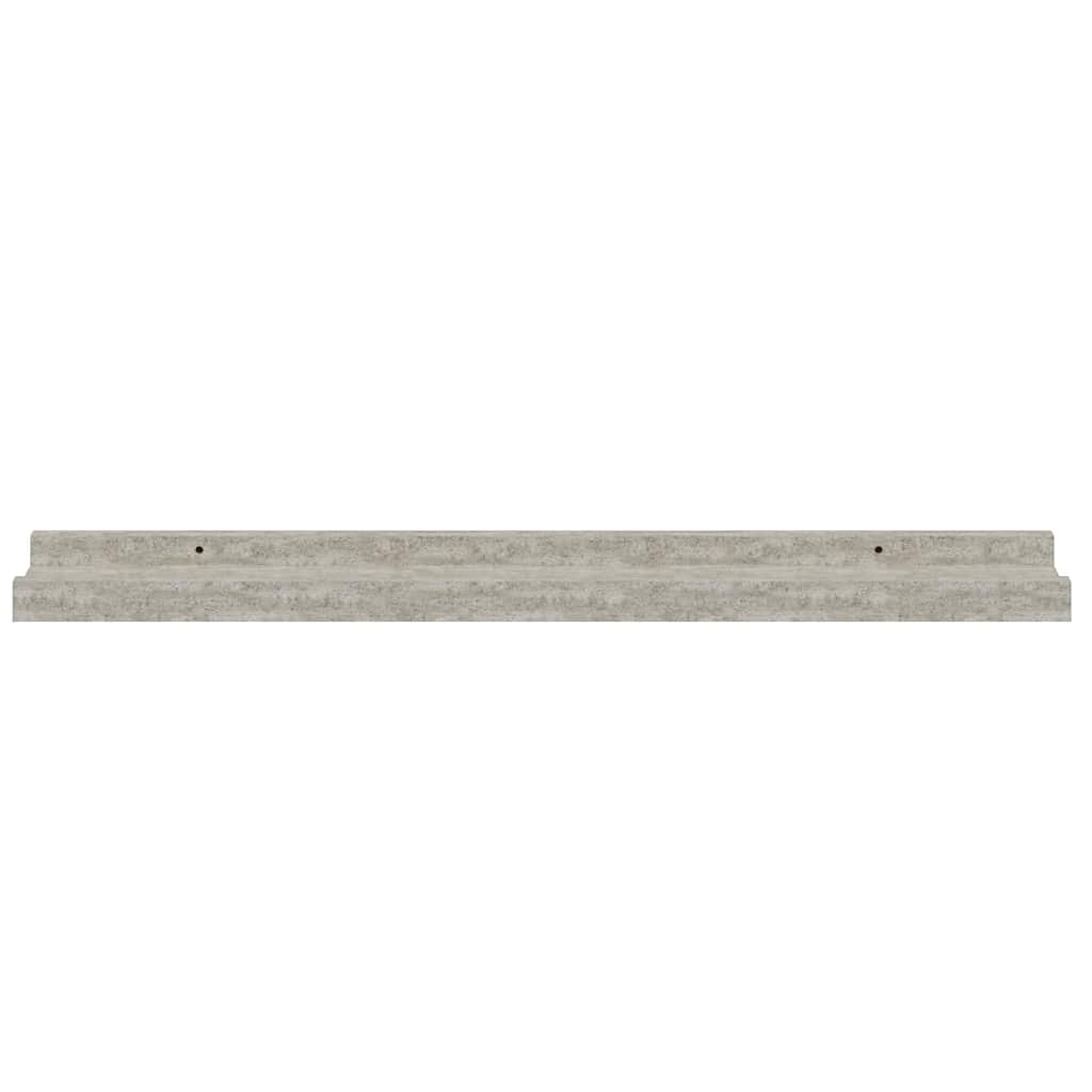 326705 vidaXL Wall Shelves 4 pcs Concrete Grey 60x9x3 cm
