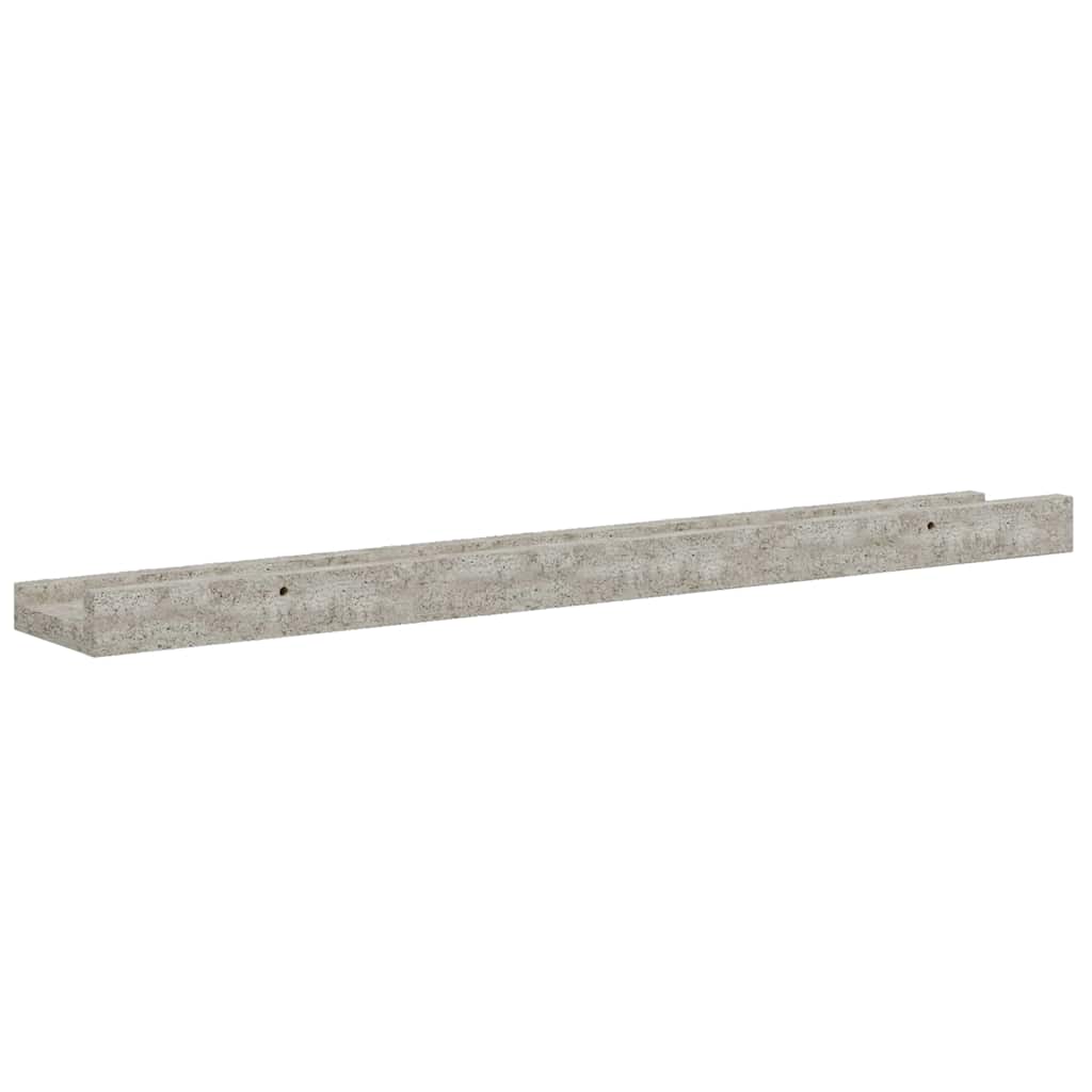 326705 vidaXL Wall Shelves 4 pcs Concrete Grey 60x9x3 cm