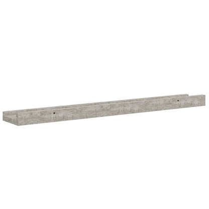 vidaXL Wall Shelves 4 pcs Concrete Grey 60x9x3 cm