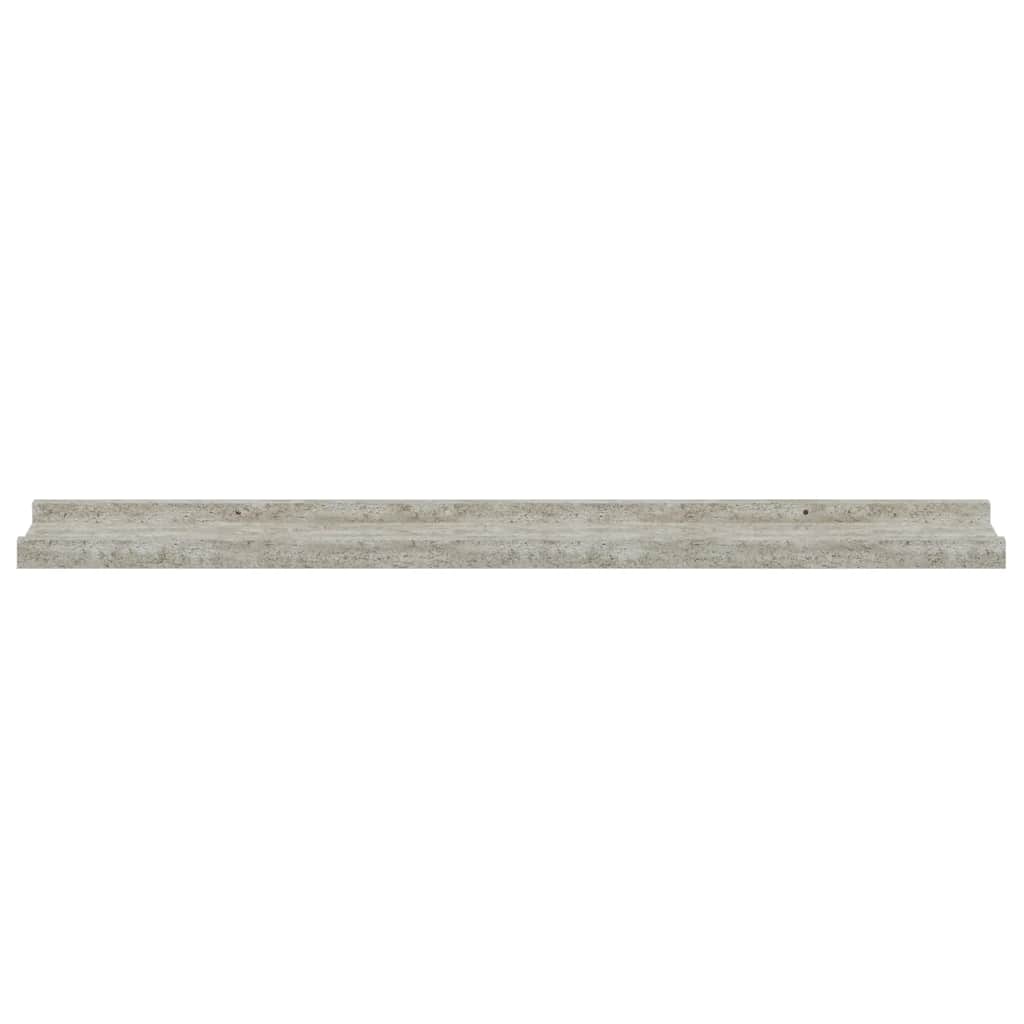 vidaXL Wall Shelves 4 pcs Concrete Grey 80x9x3 cm