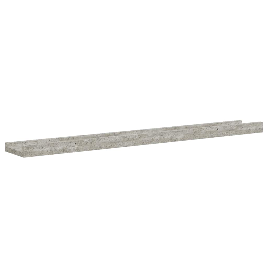vidaXL Wall Shelves 4 pcs Concrete Grey 80x9x3 cm