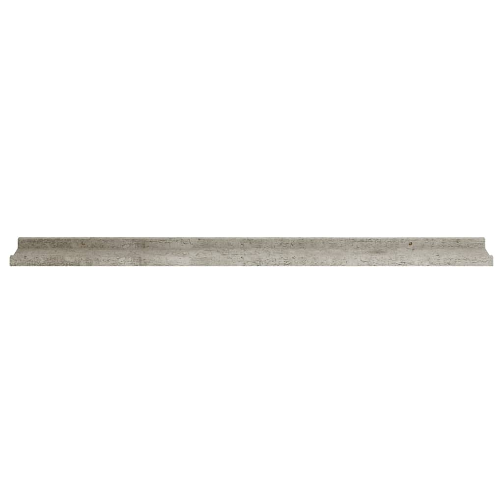 vidaXL Wall Shelves 4 pcs Concrete Grey 100x9x3 cm
