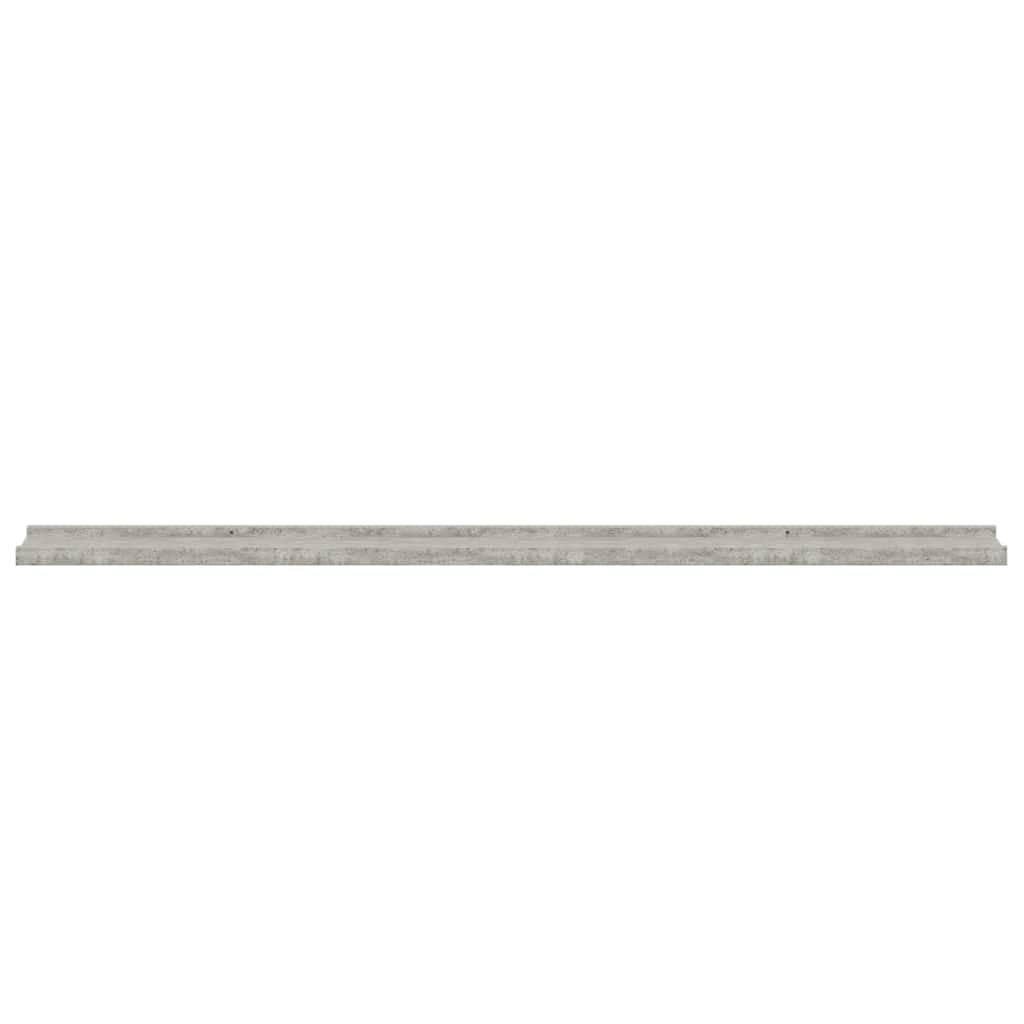 vidaXL Wall Shelves 4 pcs Concrete Grey 115x9x3 cm