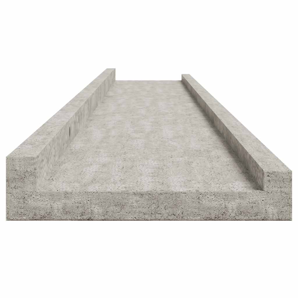 vidaXL Wall Shelves 4 pcs Concrete Grey 115x9x3 cm