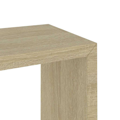 vidaXL Wall Cube Shelf | Set of 3 | Sonoma oak | MDF | Large, Medium, Small