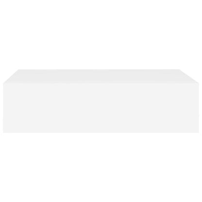 vidaXL Wall-mounted Drawer Shelf White 40x23.5x10 cm MDF