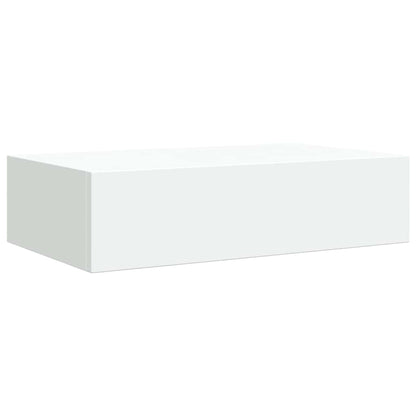 vidaXL Wall-mounted Drawer Shelf White 40x23.5x10 cm MDF