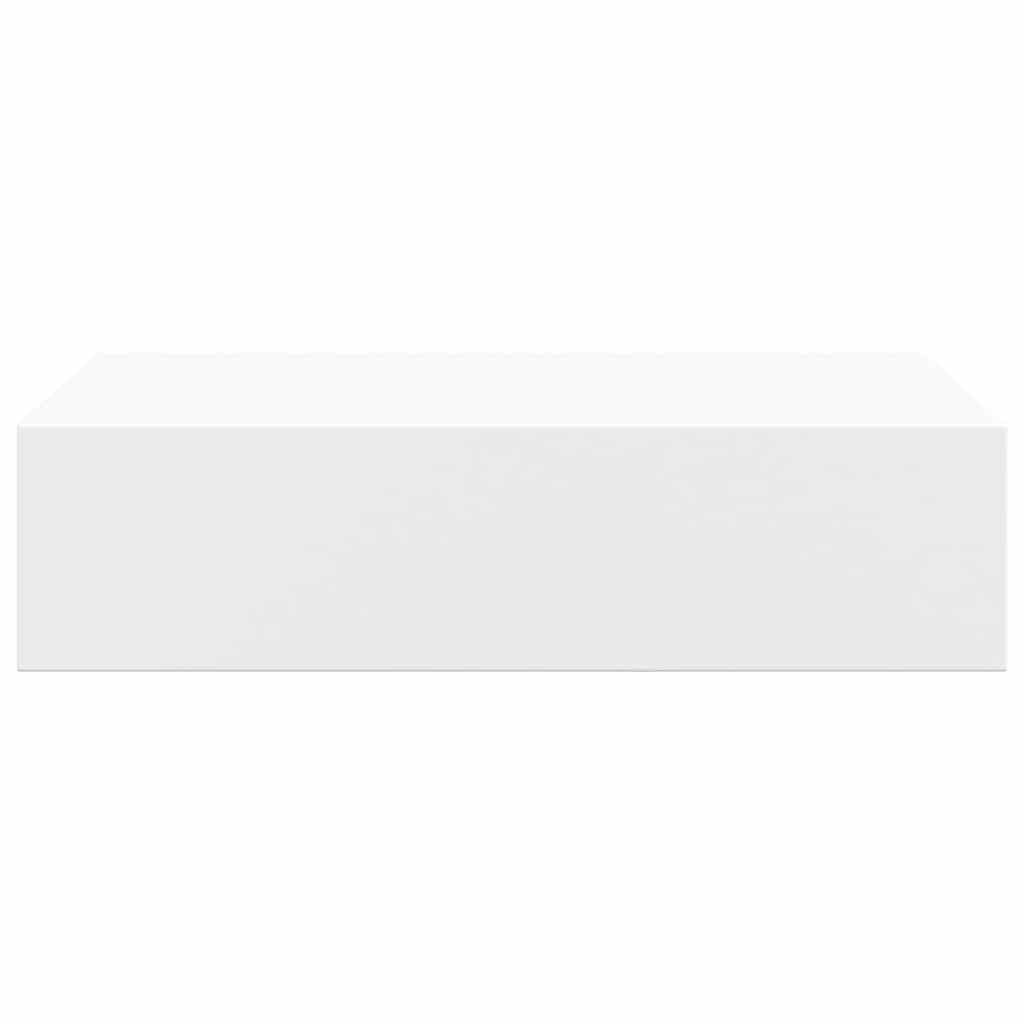 vidaXL Wall-mounted Drawer Shelf White 40x23.5x10 cm MDF