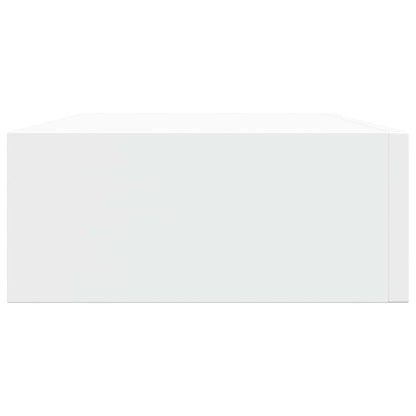 vidaXL Wall-mounted Drawer Shelf White 40x23.5x10 cm MDF
