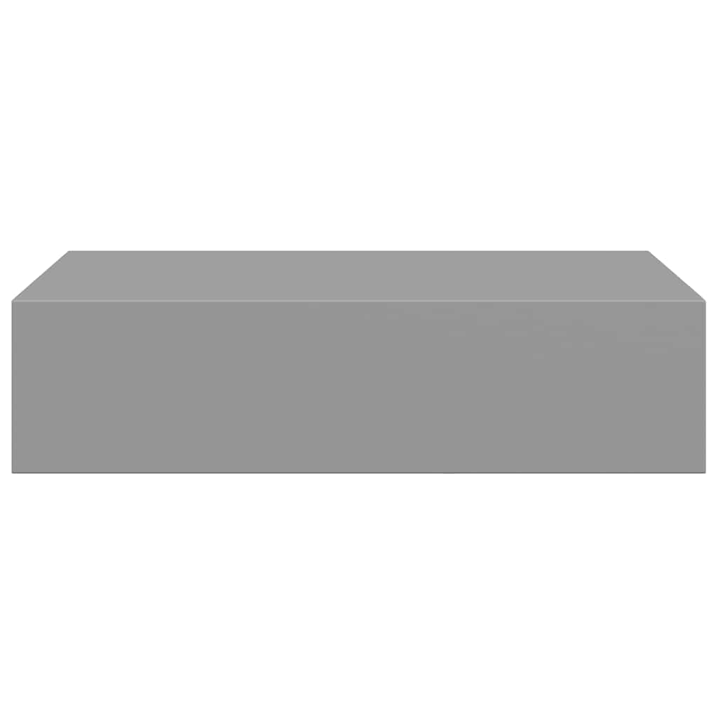 vidaXL Wall-mounted Drawer Shelves 2 pcs Grey 40x23.5x10cm MDF