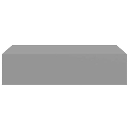 vidaXL Wall-mounted Drawer Shelves 2 pcs Grey 40x23.5x10cm MDF
