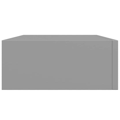 vidaXL Wall-mounted Drawer Shelves 2 pcs Grey 40x23.5x10cm MDF