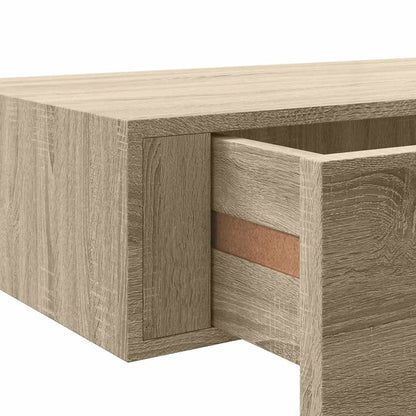 vidaXL Drawer Shelf | Oak | MDF, metal | Medium | Wall mounting | Drawer Shelf