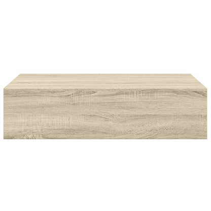 vidaXL Wall-mounted Drawer Shelves 2 pcs Oak 40x23.5x10cm MDF