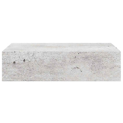 vidaXL Wall Drawer Shelves 2 pcs Concrete Grey 40x23.5x10cm MDF