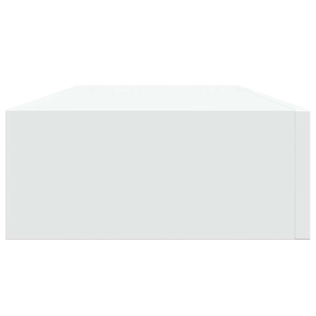 vidaXL Wall-mounted Drawer Shelves 2 pcs White 60x23.5x10cm MDF