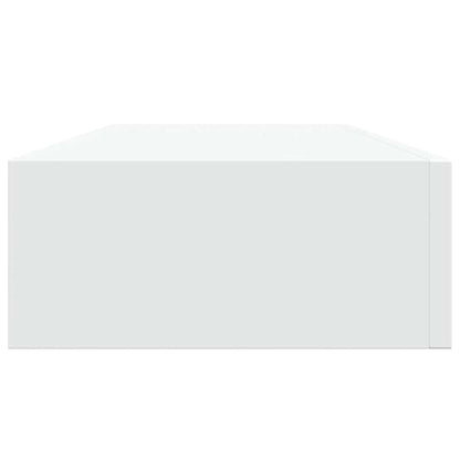 vidaXL Wall-mounted Drawer Shelves 2 pcs White 60x23.5x10cm MDF