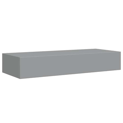 vidaXL Wall-mounted Drawer Shelf Grey 60x23.5x10cm MDF
