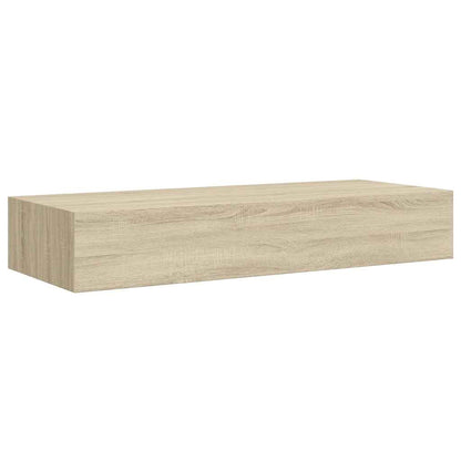 vidaXL Wall-mounted Drawer Shelf Oak 60x23.5x10cm MDF
