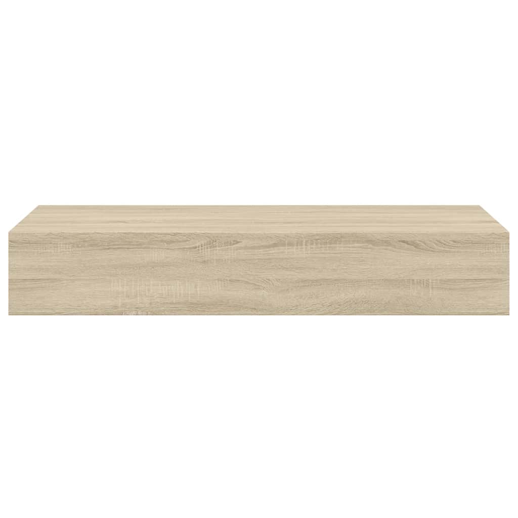 vidaXL Wall-mounted Drawer Shelf Oak 60x23.5x10cm MDF