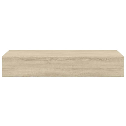 vidaXL Wall-mounted Drawer Shelf Oak 60x23.5x10cm MDF