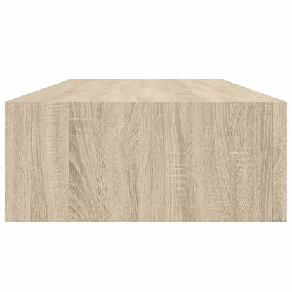 vidaXL Wall-mounted Drawer Shelf Oak 60x23.5x10cm MDF