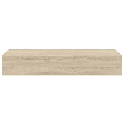 vidaXL Wall-mounted Drawer Shelves 2 pcs Oak 60x23.5x10cm MDF