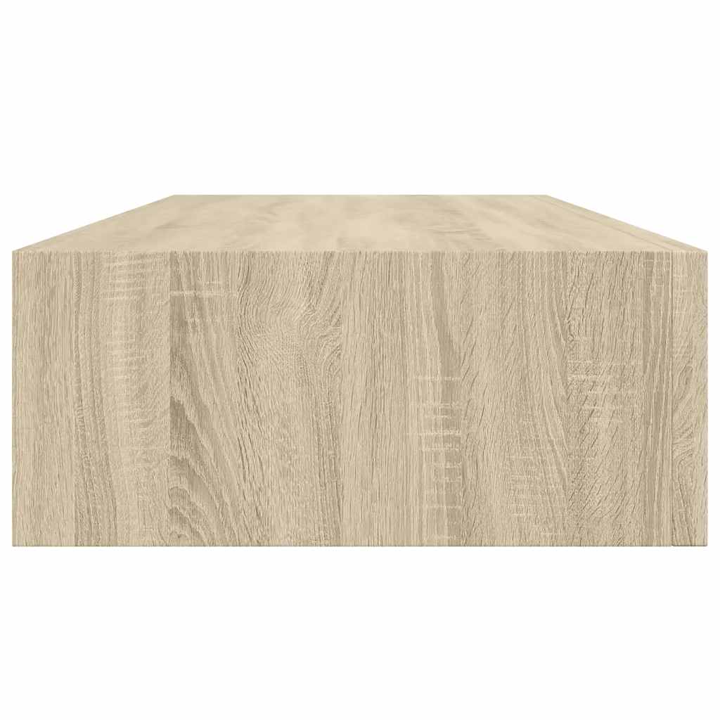 vidaXL Wall-mounted Drawer Shelves 2 pcs Oak 60x23.5x10cm MDF