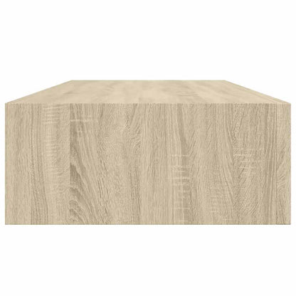 vidaXL Wall-mounted Drawer Shelves 2 pcs Oak 60x23.5x10cm MDF