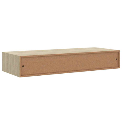 vidaXL Wall-mounted Drawer Shelves 2 pcs Oak 60x23.5x10cm MDF