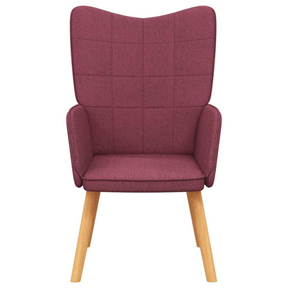 vidaXL Relaxing Chair Wine Red Fabric