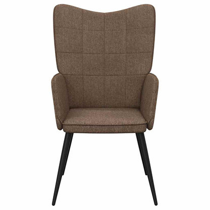 vidaXL Relaxing Chair Brown Fabric