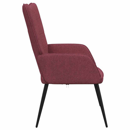 vidaXL Relaxing Chair Wine Red Fabric