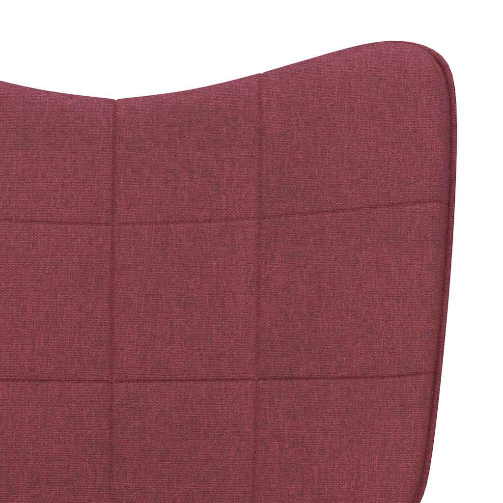 vidaXL Relaxing Chair Wine Red Fabric