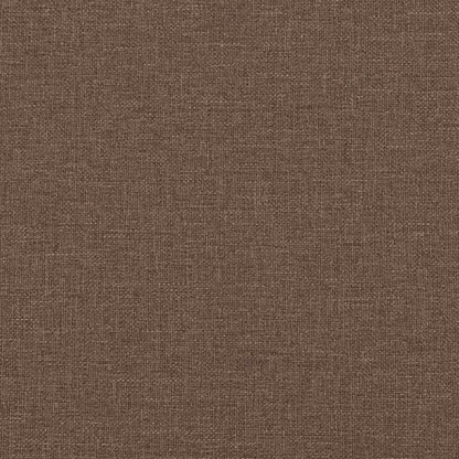 vidaXL Rocking Chair with a Stool Brown Fabric