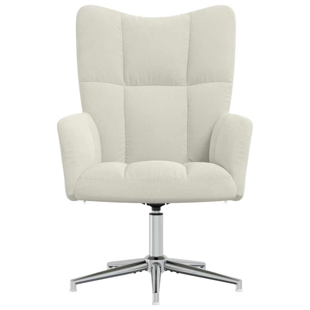 vidaXL Relaxing Chair Cream White Velvet