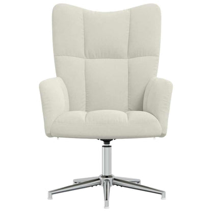 vidaXL Relaxing Chair Cream White Velvet