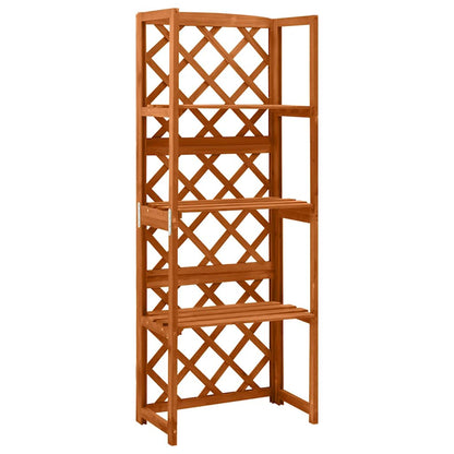 316409 vidaXL Trellis with Shelves 55x30x140 cm Solid Fir Wood
