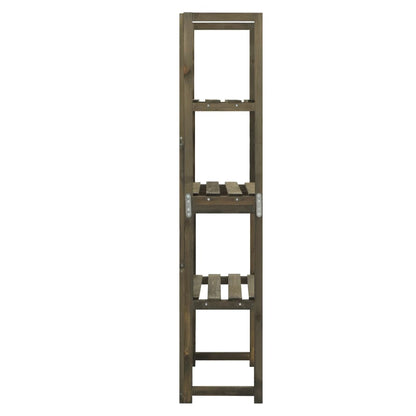 vidaXL Trellis | Grey | Solid fir wood | 55x30x140 cm | Shelving | Trellis