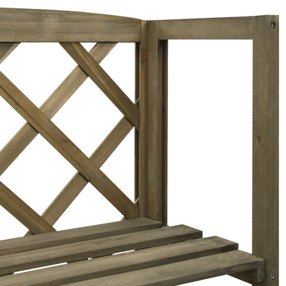 vidaXL Trellis | Grey | Solid fir wood | 55x30x140 cm | Shelving | Trellis